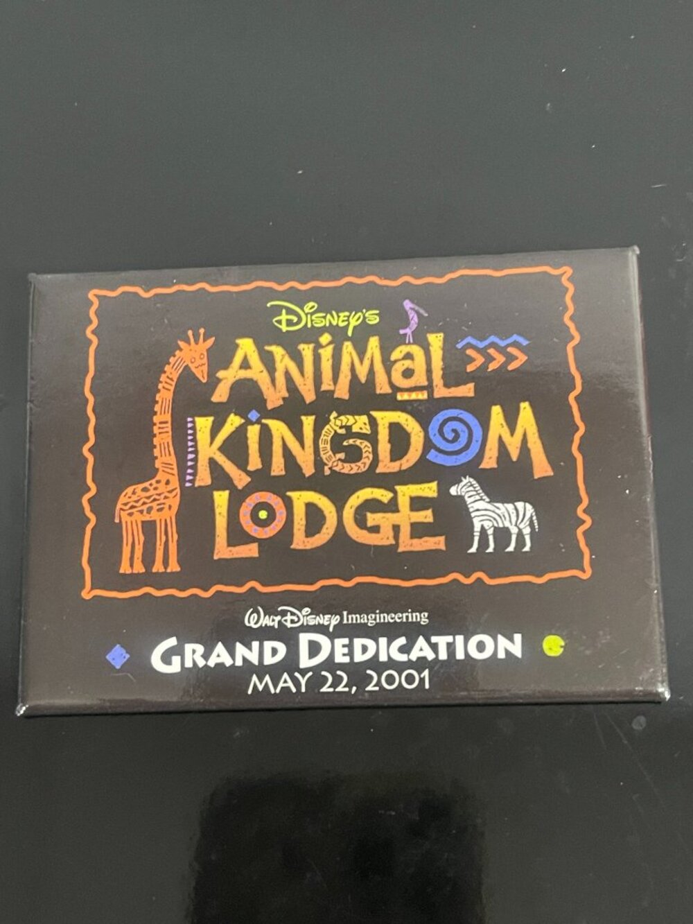 Disney Animal Kingdom Lodge Grand Dedication WDI Pinback Button